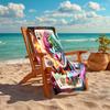 1PC Custom Name Clown Ace Spades Art Beach Towel Highly Absorbent And Sand-Resistant Towel for Swimming, Pool, Yoga, And Travel Lightweight