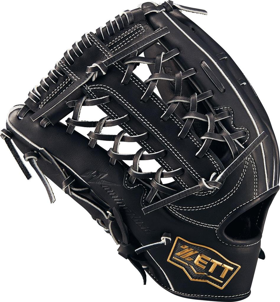 ZETT Winning Road Softball Black Size 8 Glove, All-Around, Left-Handed Throw, (1900), (BRGB33540F)