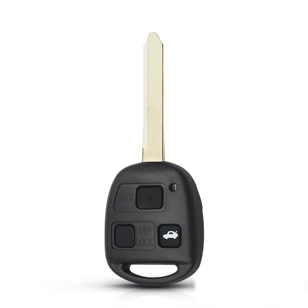 KEYYOU For Toyota Yaris Carina Corolla Avensis RAV4 Echo Camry Remote Key Shell Case Fob TOY47 Blade 2/3 Buttons With Rubber Pad