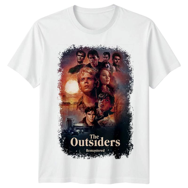 The Outsiders (1983) Movie Poster Inspired Unisex T-Shirt Retro 80s Tee Graphic Tee L