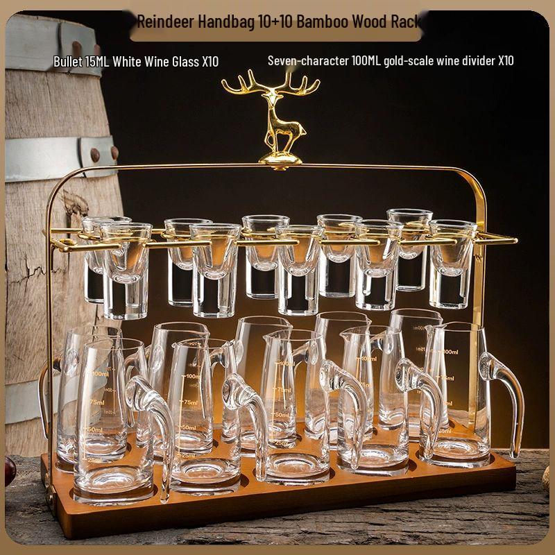 

Jiakangming Luxury Crystal Baijiu Cup Set