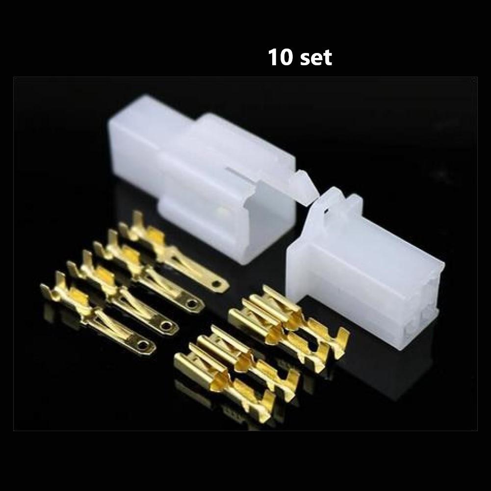 Secure Wiring Connection 2 8mm Male and Female Car Connector Set 10 Packs