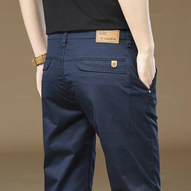 Men's Pants Solid Color Work Wear Casual Pant Wide Korean Y2k Clothing Jogger Cargo Trousers Male Big Size 40