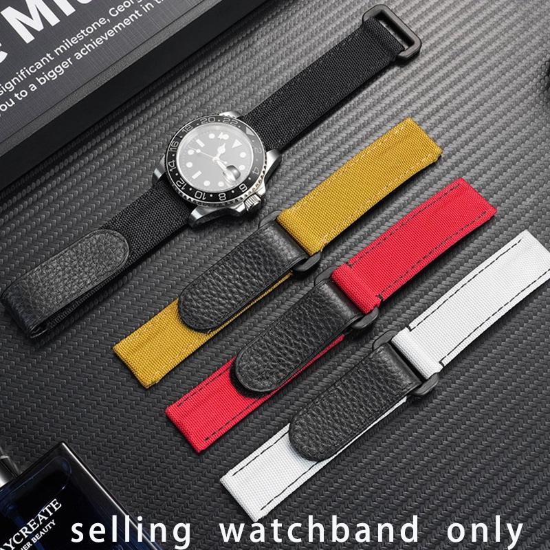 Nieuwe Canvas Horlogeband voor Rolex Daytona Yacht Water Ghost Omega Seiko Canvas Nylon Horlogeband 20MM Heren Armband Accessoires