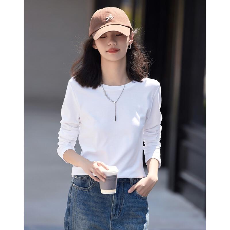 Demana Women s Classic Long Sleeve Round Neck T-Shirt L