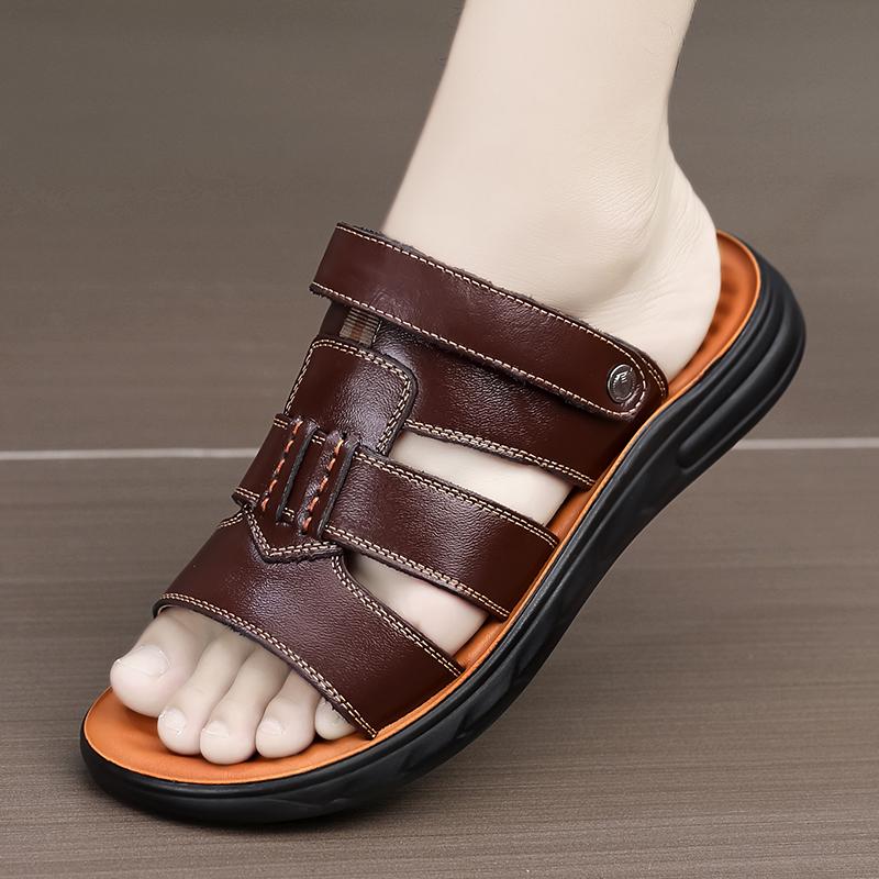 Mode Sommer Neu Übergröße Strand Herrenschuhe Hausschuhe Mode Strand Outdoor Herrenschuhe Papa Hausschuhe Sommer Paarschuhe