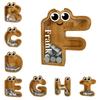 Cartoon Alphabet Piggy Bank Wooden Room Decoration Large-capacity Coin Bank
