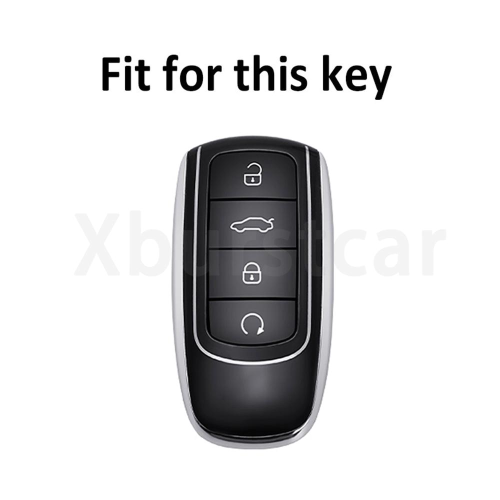 Transparent Tpu Car Smart Key Case Cover Shell Bag Protector For Chery Tiggo 8 Pro Tiggo 8Plus New 5 Plus 7Pro Accessories