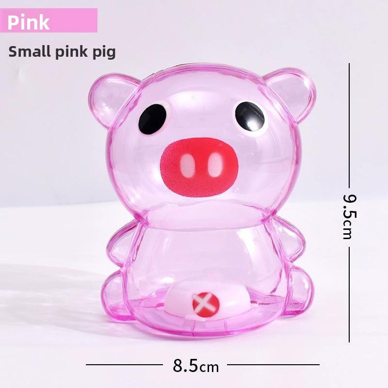 Transparent Cartoon Bear Piggy Bank & Candy Jar