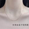 Whole Body Sterling Silver S Universal Chain O-Shaped Box Chain Electroplated White Gold 18K Gold Rose Gold Cross Chain Silver Necklace