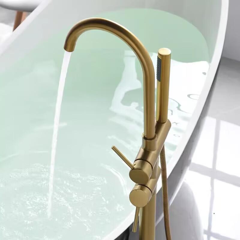 TLXT Floor-Standing Bathtub Faucet with Shower Set