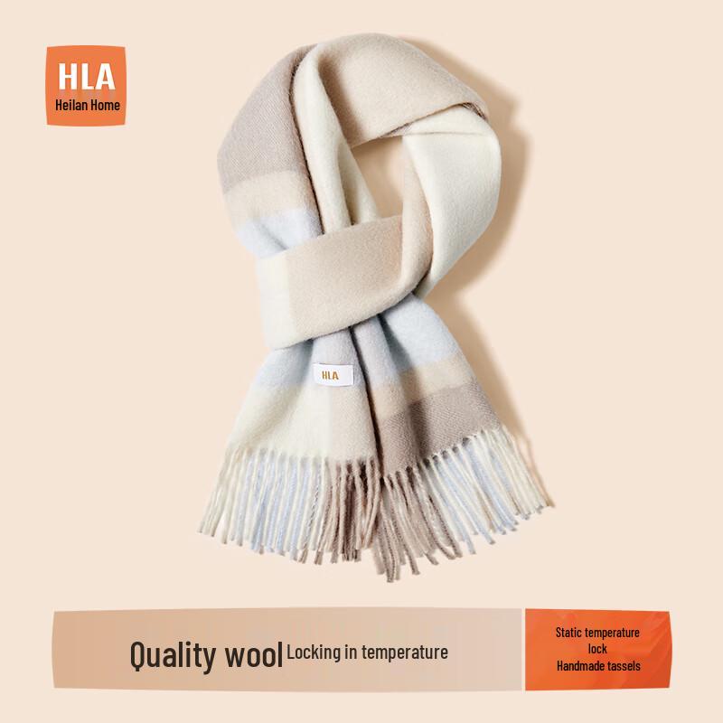 Heilan Home Women's Pure Wool Winter Scarf