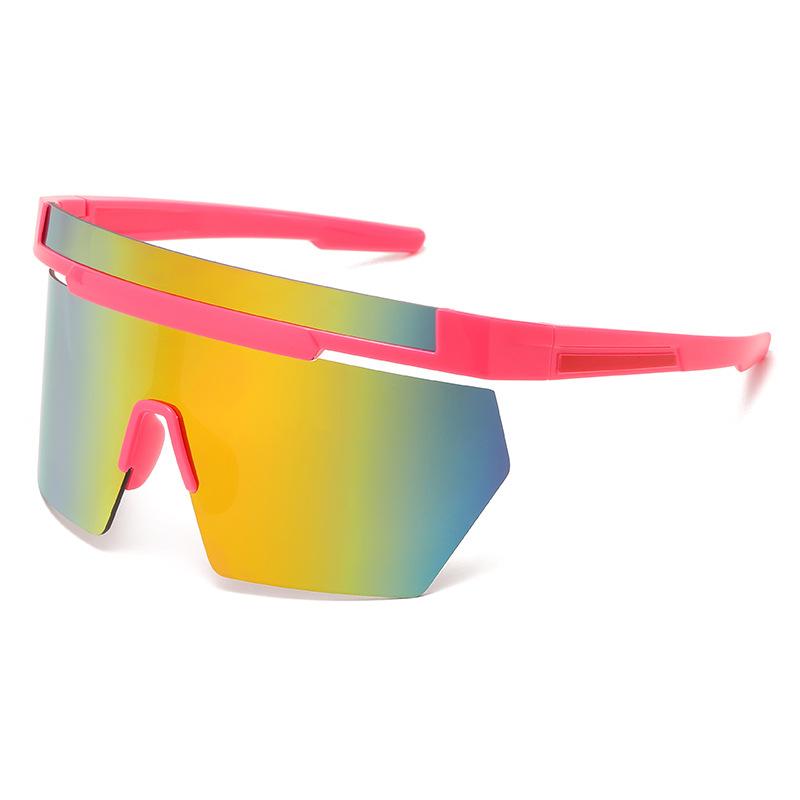 Oversized Wrap Around Sunglasses Goggle Women Men One Piece Shades Riding Cycling Sun Glasses Brand Designer Eyewear UV400 Oculo