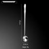 304 Stainless Steel Long Handle Stirring Spoon - Ideal for Ice, Coffee, Milk Tea, Honey, and Seasoning.
