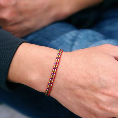 4 Colors Lucky Rope Bracelet For Men Grade A 2mm Thin String Charm Braslet Handmade Adjustable Friendship Braclet Boyfriend Gift