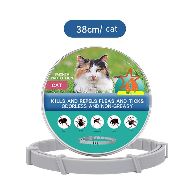Pet Deworming Flea Collar Retractable Necklace Anti Flea And Tick Big Dog Puppy Cat Prevention Mosquitoes Pets Repellent Collar