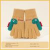 7-12 Years Old Winter Knitted Gloves Cartoon Dinosaur Kids Gloves  Boys and Girls