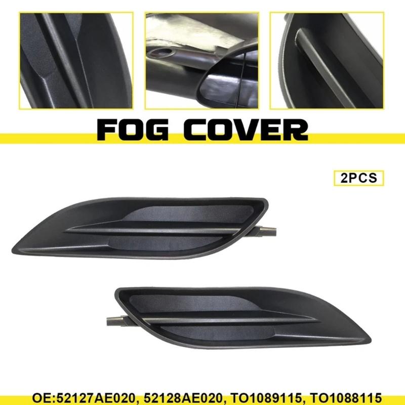 2PCS Plastic Fog Lamp Protector Housing Covers 52128AE020 52127AE020 For 2006 To 2011 Automobile With Easy Installation