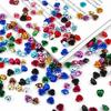 100 pezzi di testa di rosa in alluminio per gioielli, produzione di matrimoni, feste fai da te, artigianato, decorazione, perline di colore misto, decorazione per la casa