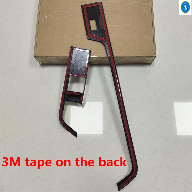 ABS Carbon Fiber Look Central Control Trument Decoration Strip Cover Trim For Kia Sportage NQ5 2024 Car Accessories