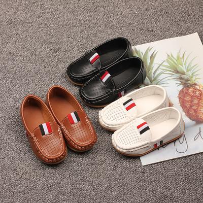 Kids Casual Shoes Boys Artificial Leather Flats Slip-on Loafers Soft Classic Fashion Toddlers Big Children Artificial Leather Shoes for Party Wedding