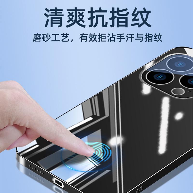 Applicable to Apple 15 mobile phone case new electroplated mirror glass iPhone14promax lens film 13/12/11