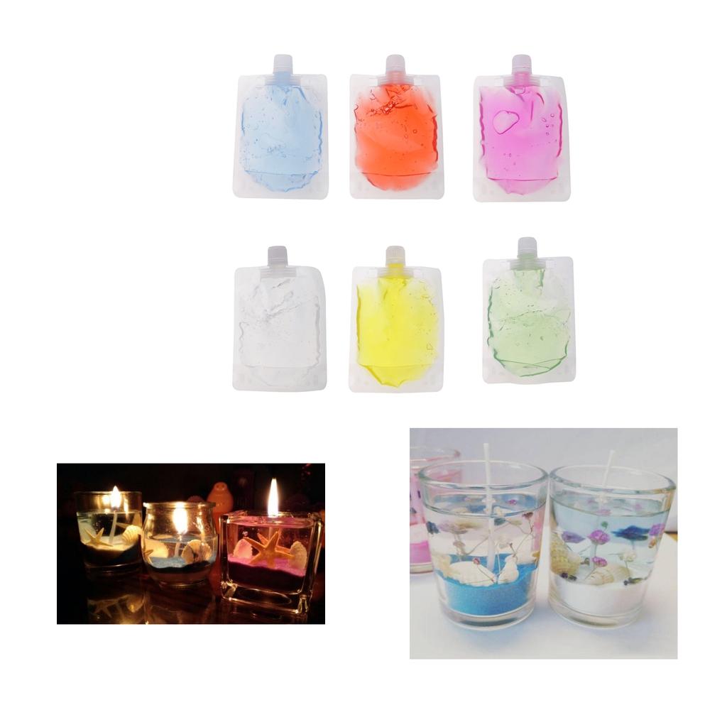 Ceară Gel Transparentă pentru Lumânări Ceară Jelly Moale pentru Matrițe Materie Primă DIY pentru Fabricarea Lumânărilor Parfumate
