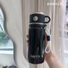 316 Stainless Steel Insulated Double-Drink Cup with Tea-Water Separation and Straw - Portable, Thickened, and Handheld for Outdoor Use