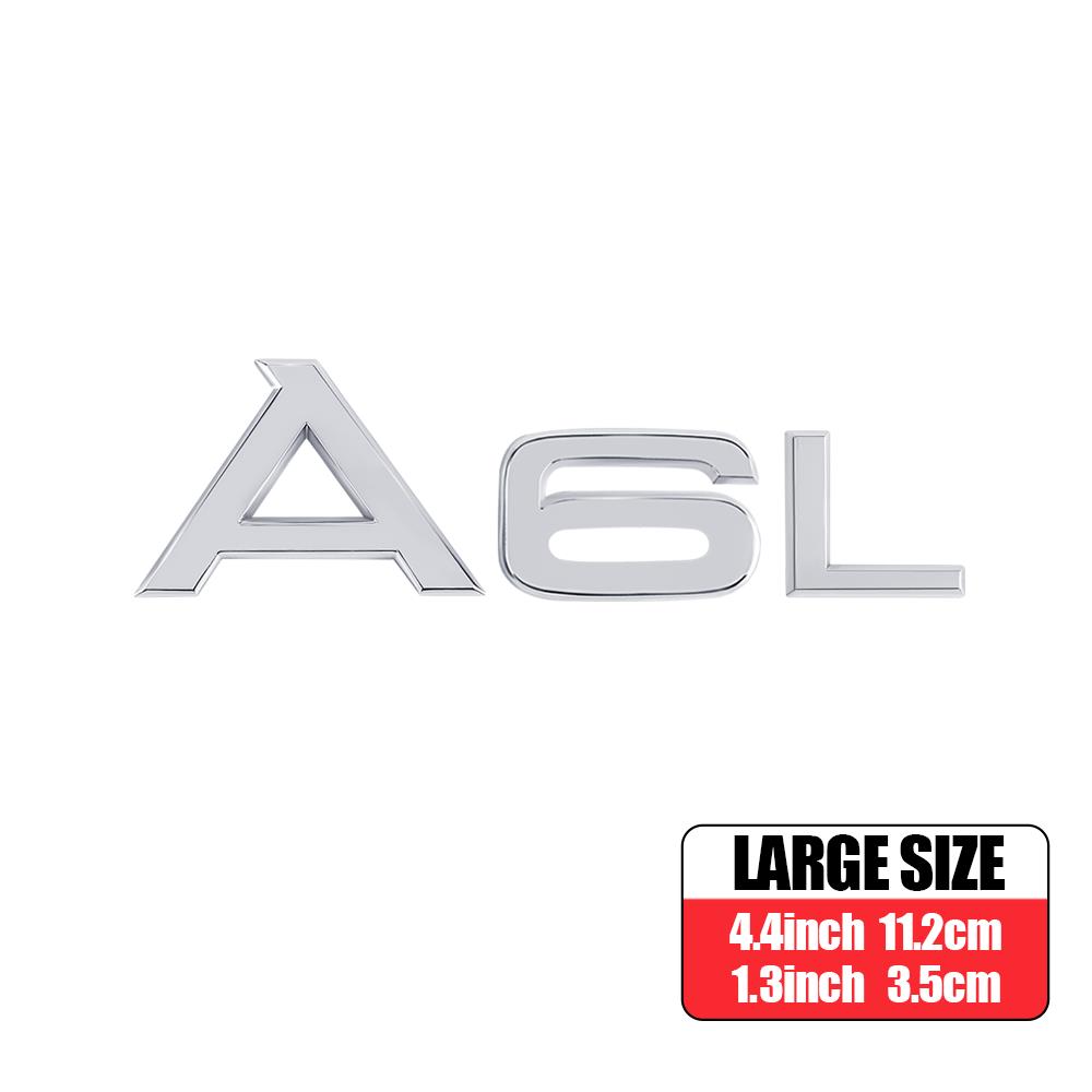 3D ABS A4L A6L A8L Q3 Q5 Q7 Letters Emblem Car Body Rear Trunk Logo Sticker For f2 Q L Series A1 A3 A4 B8 A5 A6 A7 Accessories