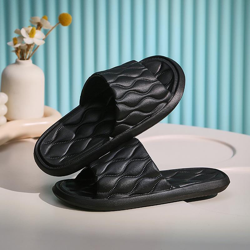 Non-slip bathroom slippers men's summer bath sandals women's home cool slippers