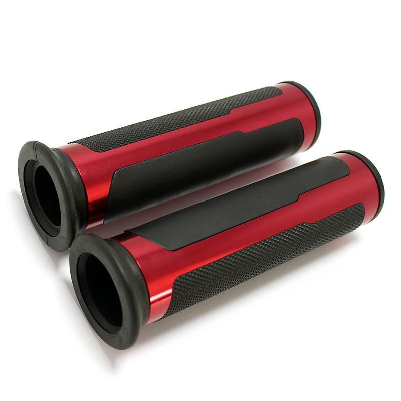 For Kawasaki Suzuki GSXR600 750 SV650 For YAMAHA R1 R6 7/8" 22mm Rubber Motorcycle Handlebar Hand Grips Handle