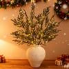 5/10Pcs Battery‑operated Faux Christmas Norfolk Pine Stem  Christmas Decoration