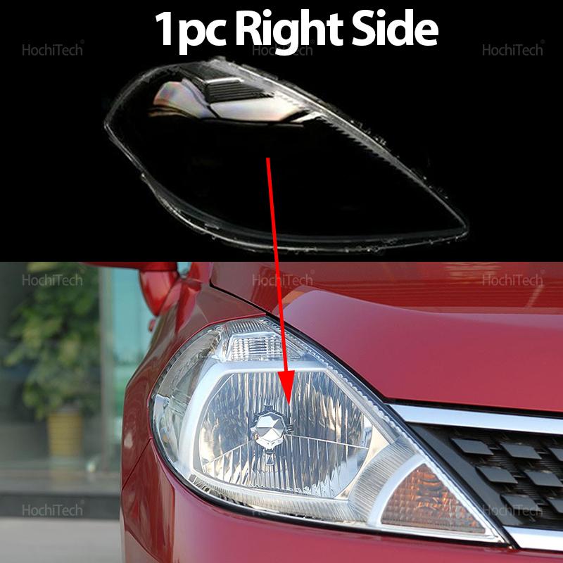 For Nissan Tiida Latio C11 2005 2006 2007 Headlight Cover Car Headlamp Lens Glass Replacement Front Lamp Shade Auto Shell