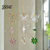 Balcony Decoration Ornament Butterfly Faux Crystals Suncatcher with Hook Hanging Sun Catcher for Windows Sparkling Wind Outdoor Courtyard
