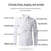 ROMON Men's Bamboo Fiber Blend Wrinkle-Resistant Long Sleeve Shirt