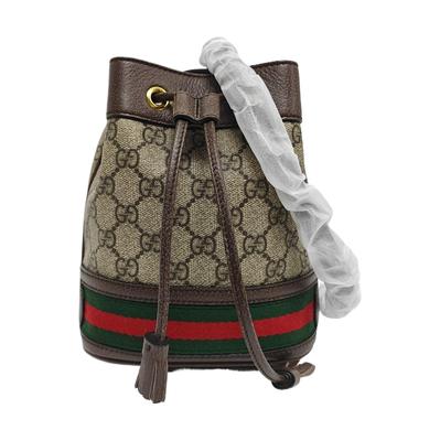[Pre-Owned] Ophidia Mini Bucket Bag 'Beige/Ebony' - Excellent #LWB5TR
