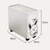 Oxford Cloth Foldable Storage Basket Space Saving with Wheels Multifunctional Corner Shelf Large Capacity Storage Rack