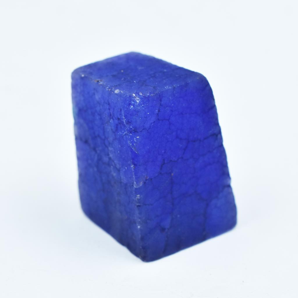 Natural Blue Sapphire Loose Gemstone Uncut Rough 136.30 Ct September Birthstone for Gem Collections