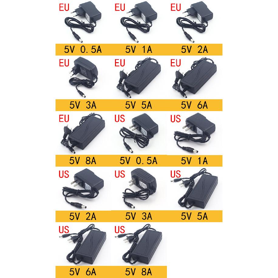 AC 110-240V DC 3V 5V 6V 9V 12V 15V 24V 0.5A 1A 2A 3A 5A 6A 8A Universal Power Adapter Supply Charger Adapter EU US for LED Light Mass Air Flow 3