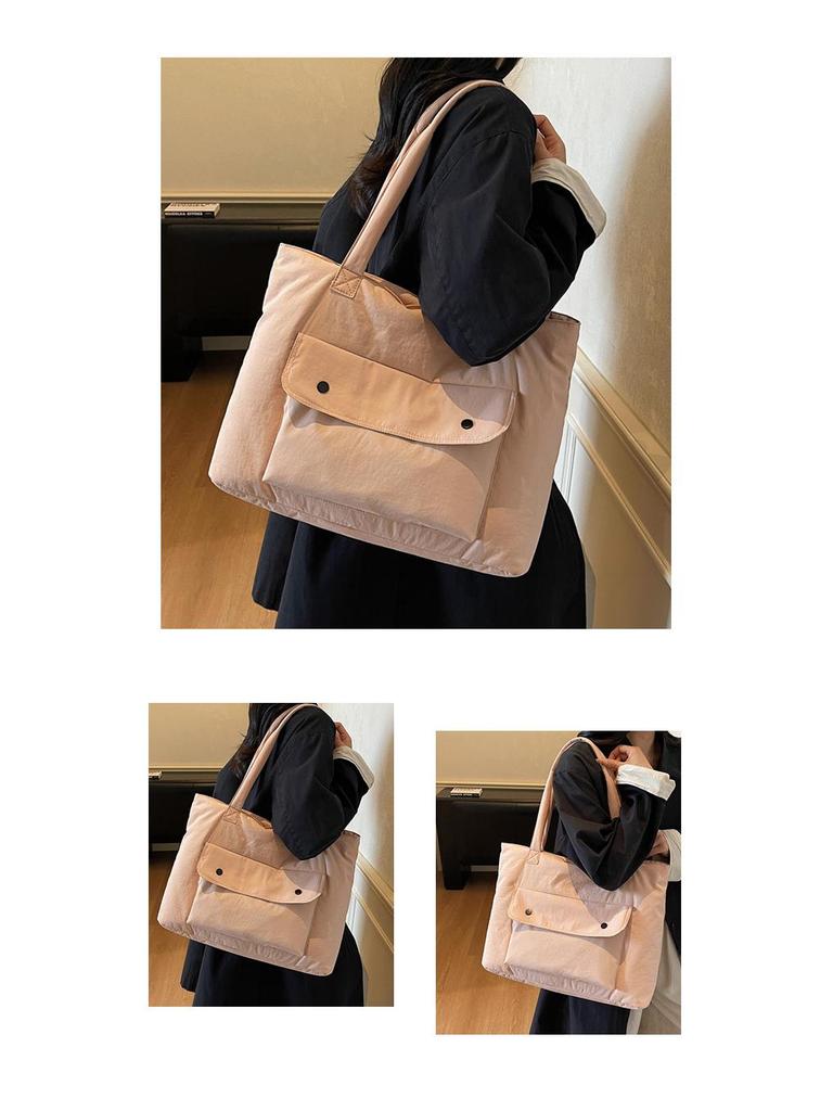 Japanese Harajuku Canvas Shoulder Bag for College Students - Women's Crossbody Tote