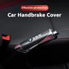 Carbon Fiber Car Leather Handbrake Cover Protective Sleeve Hand Brake Protection Car Interior For BMW 1 3 5 Series X1 X3 X7 F10 msjk68