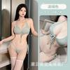 Sex Underwear Women's Sexy Pure Desire Small Breasts Three-point Open Buttocks Temptation Bed Set