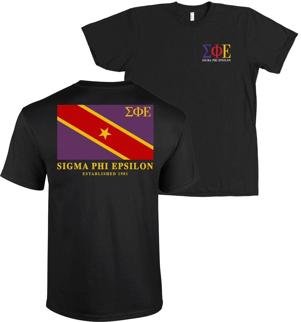 Sigma Phi Epsilon Fraternity Flag Bella + Canvas T Shirt Sig Ep - MANY COLORS M
