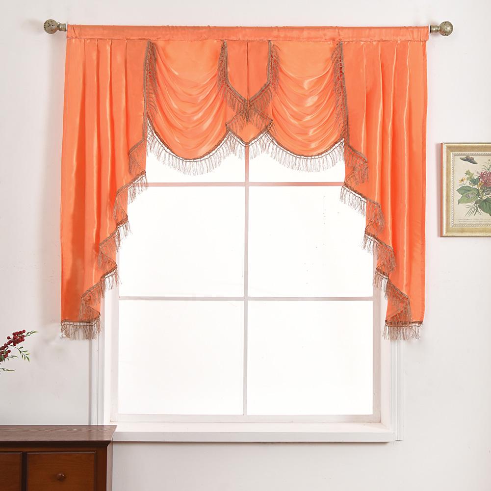 1PC NAPEARL European Luxury Tassel Decoration Solid Color Curtain Head for Living Room Bedroom Home Decor