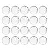 20pcs Christmas Transparent Ball Plastic Open Bauble Ornament Home Decorations