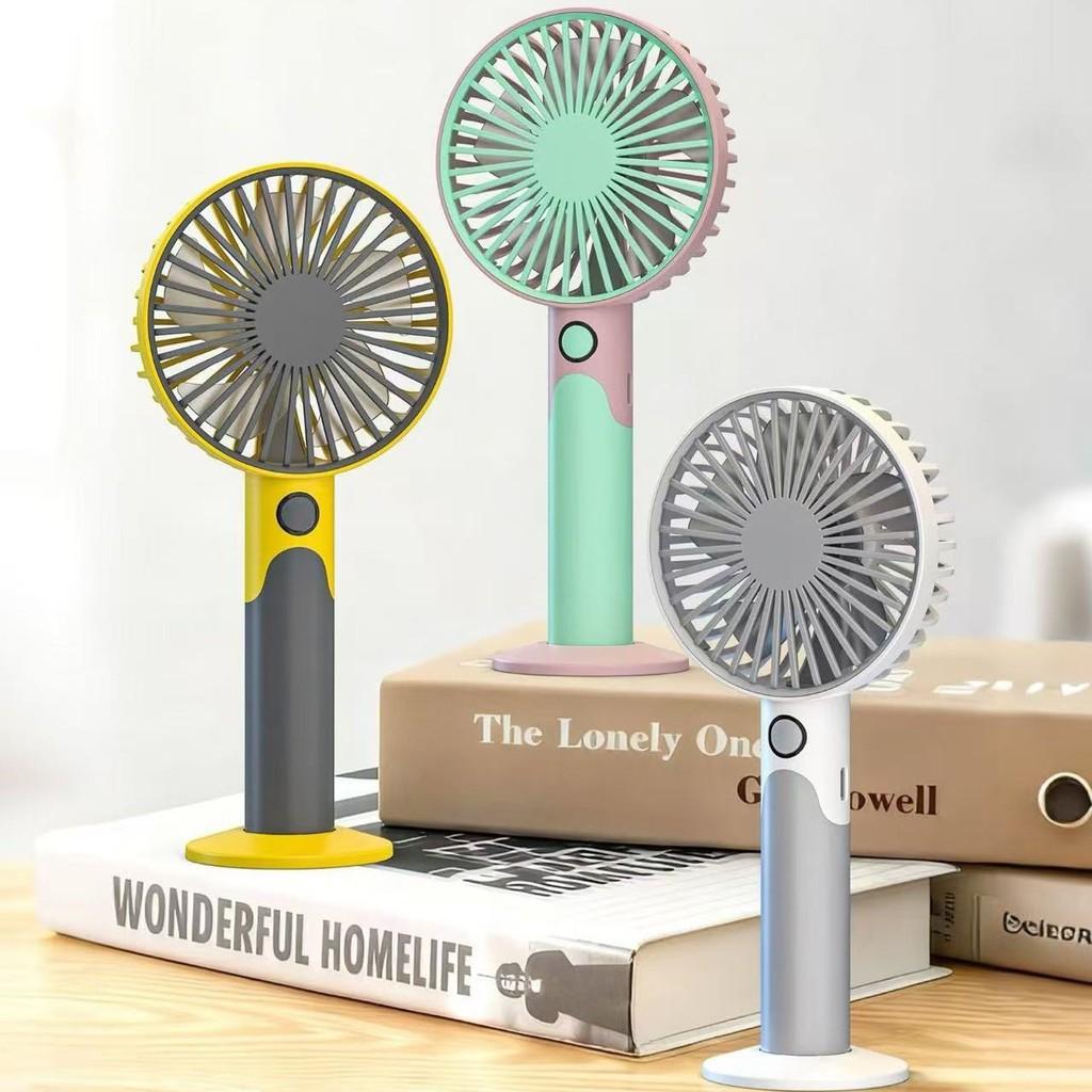 Handheld Fan Usb Rechargeable Portable Desktop Fan With Six Speed Levels For Outdoor Use