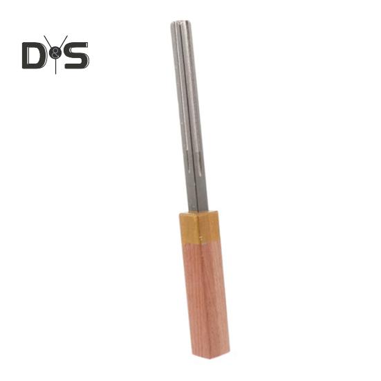 Guitar Fret Crowning File Mini Guitar Fret End Dressing File Wood Handle Luthier Repair Tool for Guitar Bass Ukulele Banjo