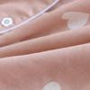 Women's Long Sleeve Cotton Pajamas - Heart Pattern, Double Layer Gauze, Sweet & Cozy Homewear Set for Spring/Autumn