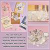 DIY Scrapbooking Kits including Scrapbook Papers Paper Sticker and Plastic Cabochons Colorful 115x170x0.5mm