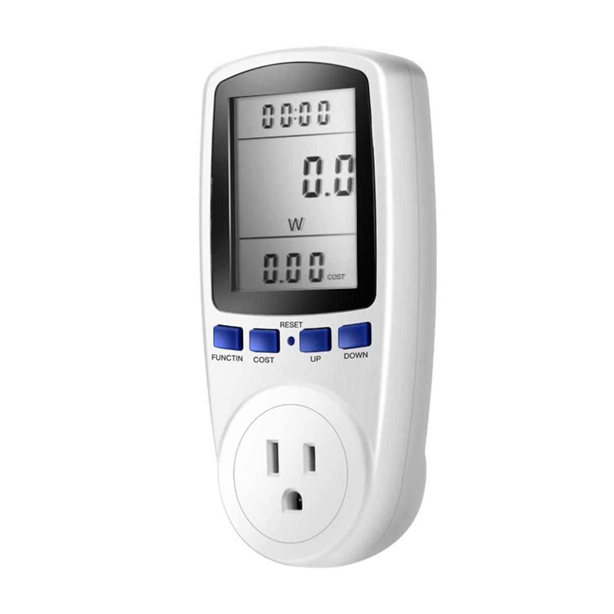 

Wattmeter Current LCD Digital Electricity Monitor Power Meters Power Consumption Meter Plug Socket US Plug